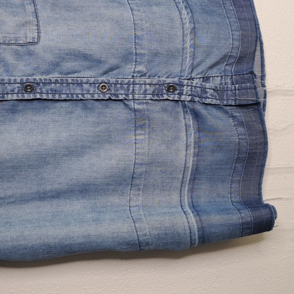 Rails Courtney Released Hem Dark Vintage Wash denim Shirt Womens Small Oversized - Picture 6 of 15
